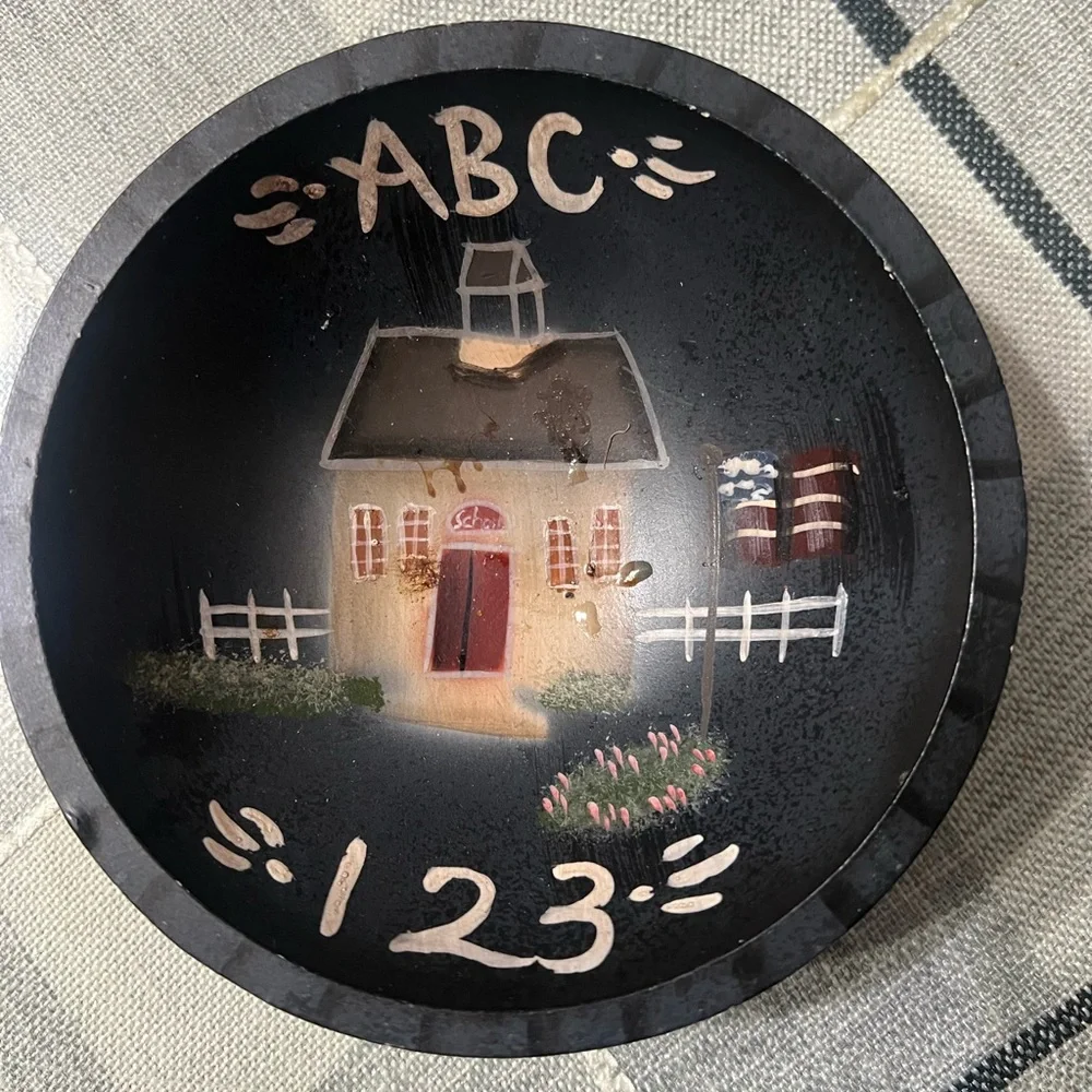 Rustic Black and Brown Decorative Wall Plate